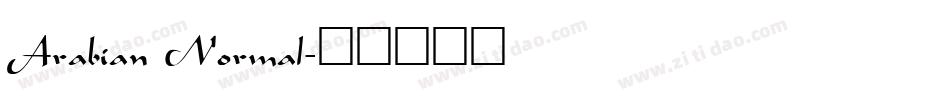 Arabian Normal字体转换
